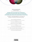 Research paper thumbnail of Análisis de las tendencias temáticas y propósitos de formación de los programas ofrecidos para directivos docentes en Colombia