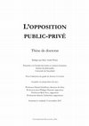 Research paper thumbnail of L'opposition public-privé