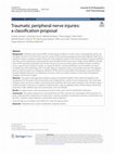 Research paper thumbnail of Traumatic peripheral nerve injuries: a classification proposal