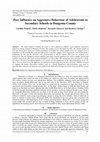 Research paper thumbnail of Peer Influence on Aggressive Behaviour of Adolescents in Secondary Schools in Bungoma County