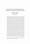 Research paper thumbnail of The Prophetic Sīrah through the Qur'anic Paradigm: A Case Study of the Battle of Uḥud