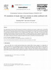 Research paper thumbnail of FE simulation of steady state wave motion in solids combined with a PML approach