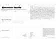Research paper thumbnail of El mandala. líquido Arte Brut y paisajes místicos en los espacios marginales de Bangkok = The Liquid Mandala. Art Brut and Mystical Landscapes in the Marginal Spaces of Bangkok