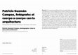 Research paper thumbnail of Patricio Guzmán Campos, fotógrafo: el cuerpo a cuerpo con la arquitectura. Fotografías de la obra de Suárez, Bermejo y Borchers = Patricio Guzmán Campos, photographer: close to close with architecture. Photographs of the work of Suárez, Bermejo and Borchers