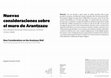 Research paper thumbnail of Nuevas consideraciones sobre el muro de Arantzazu. Dos dibujos de Jorge Oteiza para su revisión (1954-1968) = New Considerations on the Arantzazu Wall. Two Drawings by Jorge Oteiza for its Revision (1954-1968)