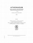 Research paper thumbnail of Presenze Lucreziane nel XII secolo: Prime ricognizioni nell'Anticlaudiano di Alano di Lilla e nell'Alessandreide di Gualtiero di Castiglione