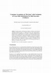 Research paper thumbnail of Consumer Acceptance of "Pie Susu" with Variations of Cocoa Skin Substitution For Bali Souvenirs (Culinary)