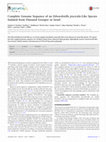 Research paper thumbnail of Complete Genome Sequence of an Edwardsiella piscicida-Like Species Isolated from Diseased Grouper in Israel