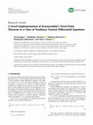 Research paper thumbnail of A Novel Implementation of Krasnoselskii’s Fixed-Point Theorem to a Class of Nonlinear Neutral Differential Equations