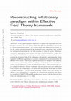 Research paper thumbnail of Reconstructing inflationary paradigm within Effective Field Theory framework