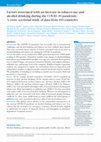 Research paper thumbnail of Factors associated with an increase in alcohol consumption and tobacco use during the COVID-19 pandemic: A cross-sectional study of data from 105 countries