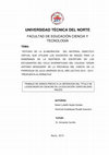 Research paper thumbnail of Estudio de la elaboración del material didáctico que utilizan los docentes de Inglés para la enseñanza de la destreza de escritura en los estudiantes del ciclo diversificado del colegio César Antonio Mosquera dela provincia del Carchi, en la parroquia de Julio Andrade en el año lectivo 2012-2013....