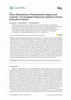 Research paper thumbnail of Three Dimensions of Transformative Impact and Capacity: A Conceptual Framework Applied in Social Innovation Practice