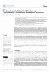 Research paper thumbnail of The Importance of a Natural Social Contract and Co-Evolutionary Governance for Sustainability Transitions