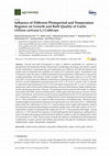 Research paper thumbnail of Influence of Different Photoperiod and Temperature Regimes on Growth and Bulb Quality of Garlic (Allium sativum L.) Cultivars