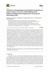 Research paper thumbnail of Variation in Morphological and Quality Parameters in Garlic (Allium sativum L.) Bulb Influenced by Different Photoperiod, Temperature, Sowing and Harvesting Time