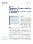 Research paper thumbnail of The extraordinary metabolism of vitamin D