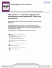 Research paper thumbnail of Effectiveness of a Video-based Aging Services Technology Education Program for Health Care Professionals