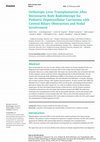 Research paper thumbnail of Orthotopic Liver Transplantation After Stereotactic Body Radiotherapy for Pediatric Hepatocellular Carcinoma with Central Biliary Obstruction and Nodal Involvement