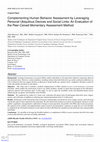 Research paper thumbnail of Can You Peer-ceive Me? Peers as Trusted Sources for Human State Assessment: A PeerMA Method Feasibility Study (Preprint)