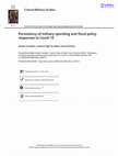 Research paper thumbnail of Persistency of military spending and fiscal policy responses to Covid-19