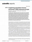 Research paper thumbnail of Explaining population booms and busts in Mid-Holocene Europe