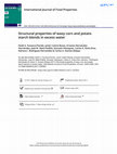 Research paper thumbnail of Structural properties of waxy corn and potato starch blends in excess water