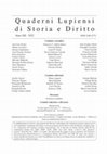 Research paper thumbnail of F. Russo, Limiti alla vendita di beni pubblici nelle comunità locali dell’impero romano, in Quaderni Lupiensi 12, 2022, 101-112