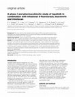 Research paper thumbnail of A phase I and pharmacokinetic study of lapatinib in combination with infusional 5-fluorouracil, leucovorin and irinotecan