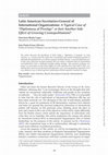 Research paper thumbnail of Latin American Secretaries-General of International Organizations: A Typical Case of “Diplomacy of Prestige” or Just Another Side Effect of Growing Cosmopolitanism?