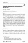 Research paper thumbnail of Sociality and Embodiment: Online Communication During and After Covid-19