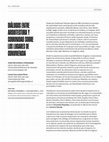 Research paper thumbnail of Diálogos entre arquitectura y comunidad sobre los lugares de convivencia