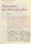 Research paper thumbnail of Naissance des hiéroglyphes