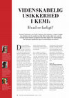 Research paper thumbnail of Videnskabelig usikkerhed i kemi:Hvad er farligt?