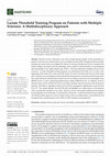 Research paper thumbnail of Lactate Threshold Training Program on Patients with Multiple Sclerosis: A Multidisciplinary Approach