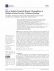 Research paper thumbnail of Role of Multiple Vitamin D-Related Polymorphisms in Multiple Sclerosis Severity: Preliminary Findings