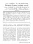 Research paper thumbnail of Real-life impact of early interferonβ therapy in relapsing multiple sclerosis