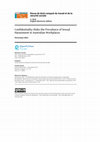 Research paper thumbnail of Confidentiality Hides the Prevalence of Sexual Harassment in Australian Workplaces