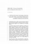 Research paper thumbnail of 1982--1992 : Dix ans d'austérité, qui en préparent dix de plus