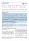 Research paper thumbnail of Evaluation of In Vitro Nutrient Digestibility, Fermentation Characteristics and Methane Production of Agro-industrial Byproducts-based Complete Feed Block Treated with Mixed Microbes