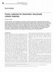 Research paper thumbnail of Fusion materials for biomimetic structurally colored materials