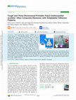 Research paper thumbnail of Tough and Three-Dimensional-Printable Poly(2-methoxyethyl acrylate)Silica Composite Elastomer with Antiplatelet Adhesion Property