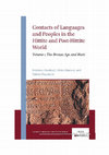 Research paper thumbnail of Contacts of Languages and Peoples in the Hittite and Post-Hittite World. Volume 1, The Bronze Age and Hatti