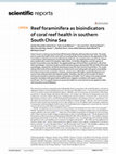 Research paper thumbnail of Reef Foraminifera as Bioindicators of Coral Reef Health: Low Isles Reef, Northern Great Barrier Reef, Australia