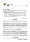 Research paper thumbnail of A brief review of the classic methods of experimental statistics