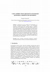 Research paper thumbnail of A Fuzzy Multiple Criteria Approach for Environmental Performance Evaluation in the Food Industry