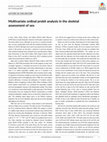 Research paper thumbnail of Multivariate ordinal probit analysis in the skeletal assessment of sex