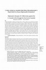 Research paper thumbnail of I. Kılıç Arslan’ın Anadolu’daki Beka Mücadelesinde I. Haçlı Seferi’ne Karşı Diplomatik Girişimleri