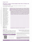 Research paper thumbnail of Retrospective Analysis of Dental Implant Failure Rates in Patients with Compromised Health