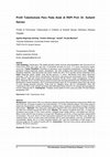 Research paper thumbnail of Profil Tuberkulosis Paru Pada Anak di RSPI Prof. Dr. Sulianti Saroso